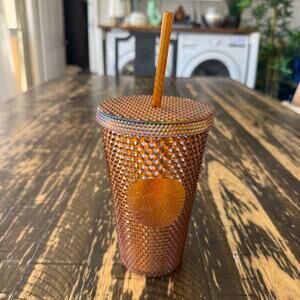 Starbucks - Iridescent Copper Studded Tumbler with Straw – 16 oz